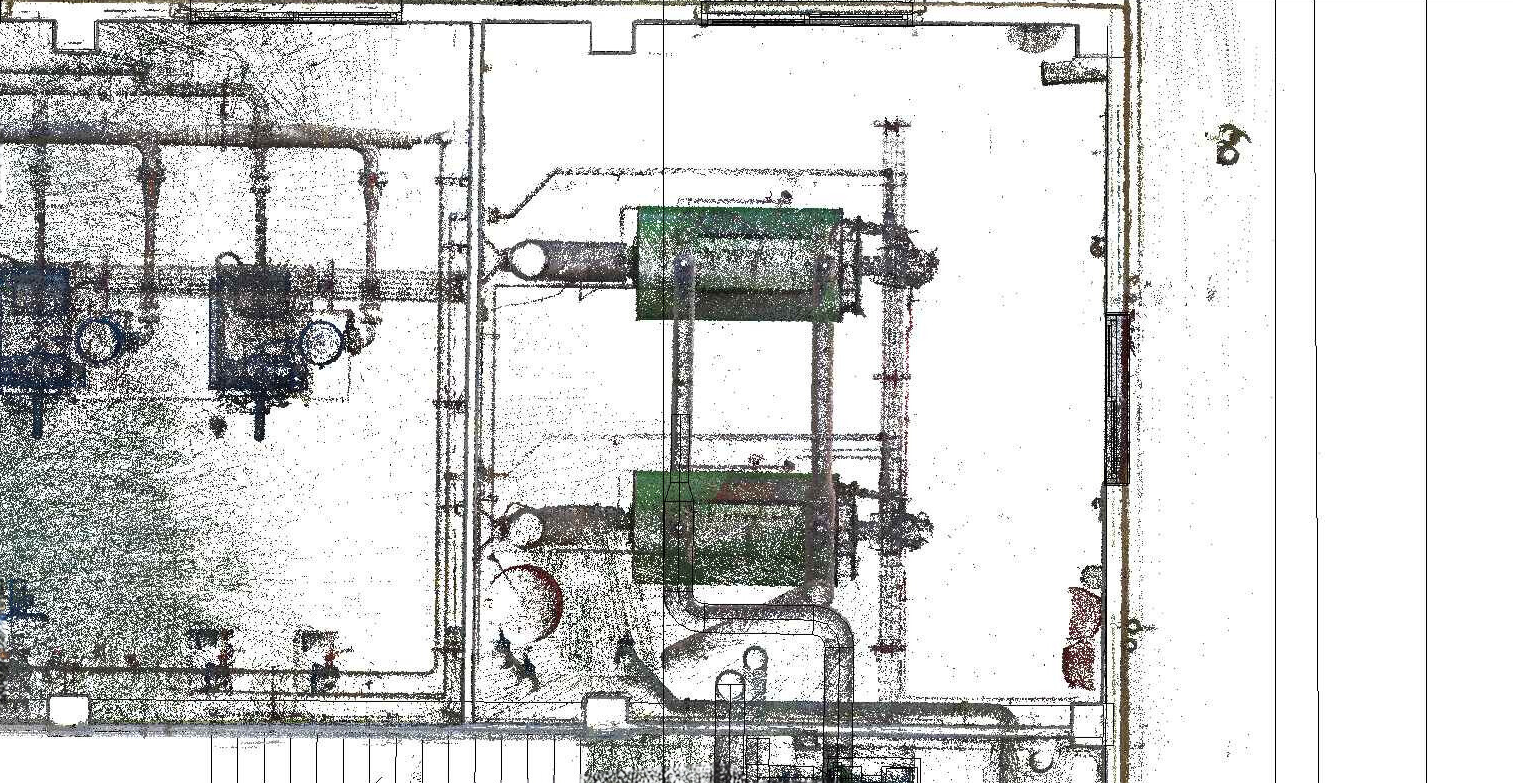 Planta de nube de puntos en Revit