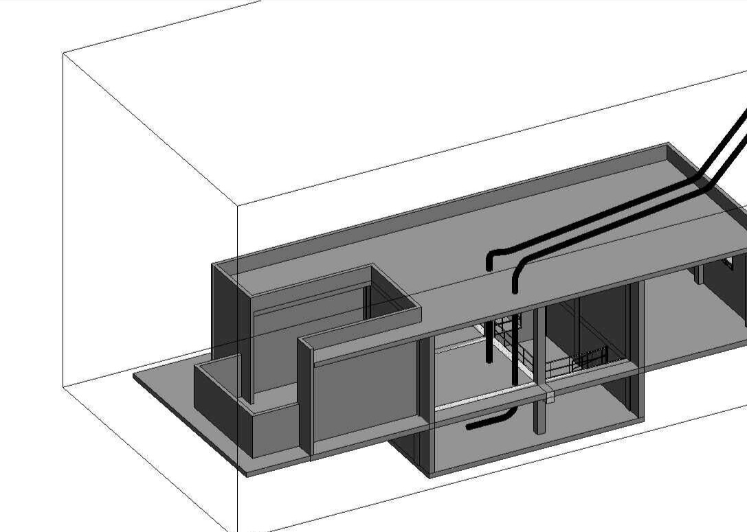 Modelo del edificio de deshidratación